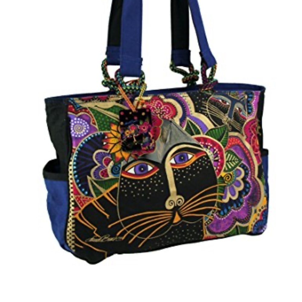 Laurel Burch Carlotta's Cats Medium tote